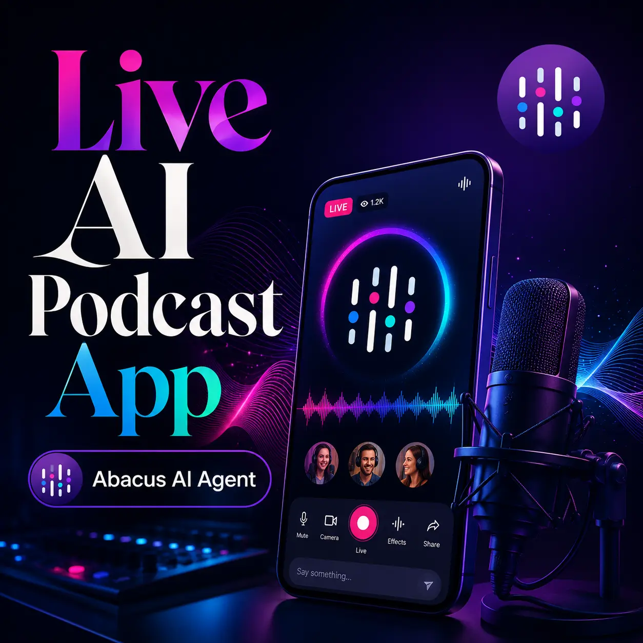 Live AI Podcast App
